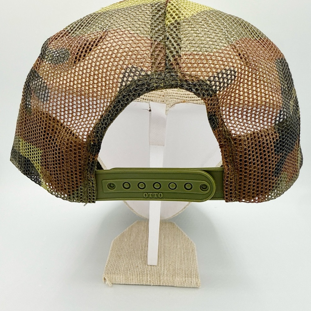 OTTO Raisin’ Hell Camo Country Rock Sleaze Biker Babe Trucker Hat - Picture 4 of 6